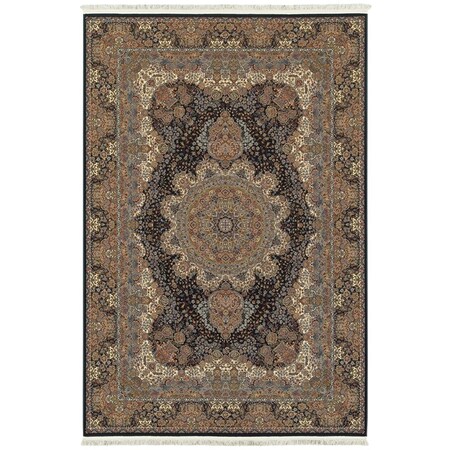 Oriental Weavers 7 Ft. 10 In. X 10 Ft. 10 In. Masterpiece Traditional Area Rug, Navy M5501K240330ST